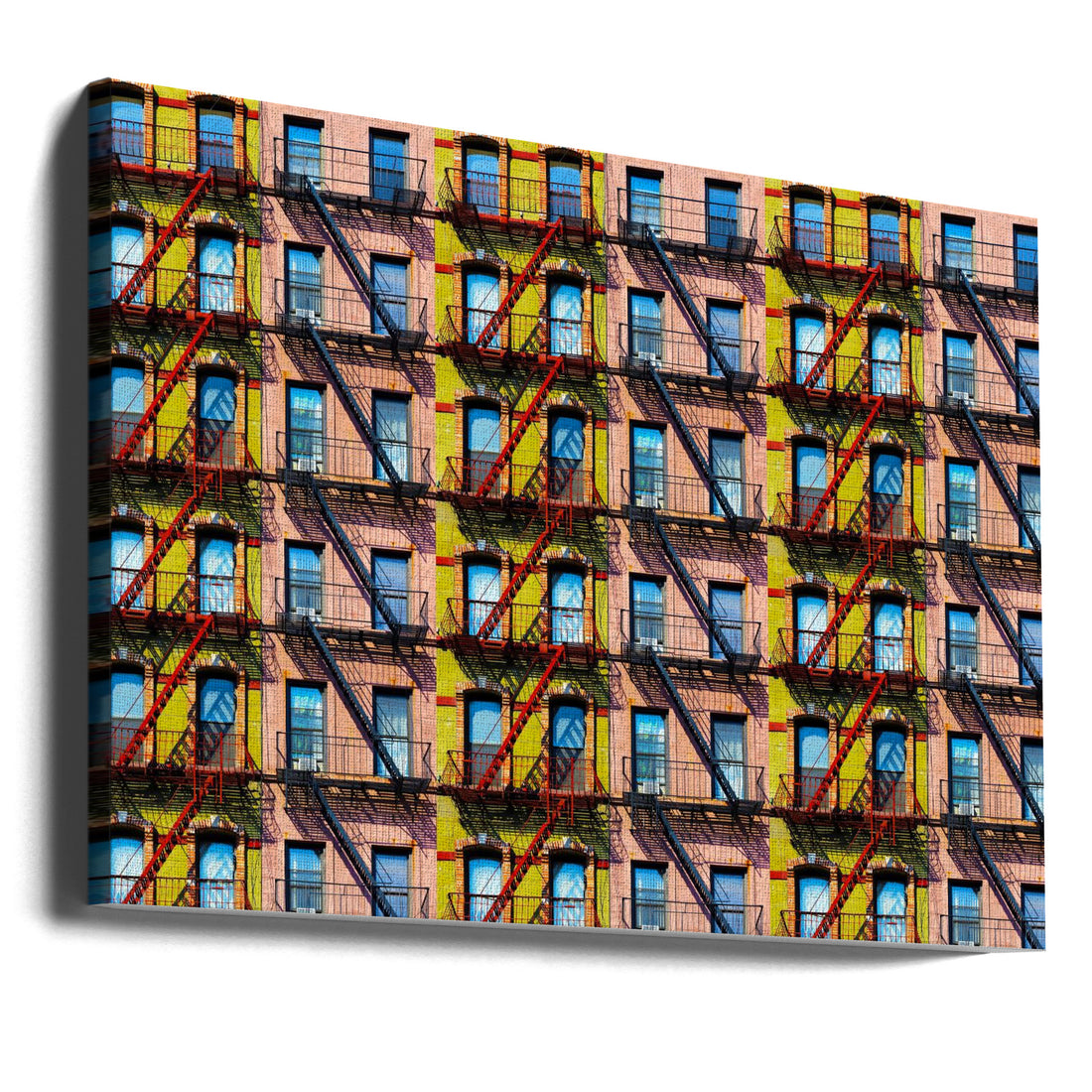 New York Windows by Igor Shrayer | Urban Architecture Facade, Large Canvas Wall Art Print | Artsy Earth