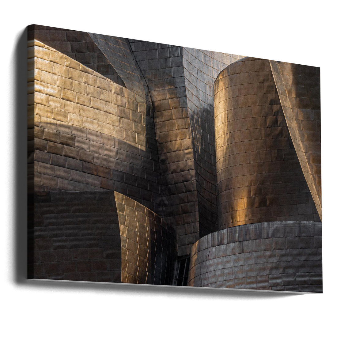 Volumes and textures at the Guggenheim by Adolfo Urrutia | Metal Architecture Museum, Large Canvas Wall Art Print | Artsy Earth