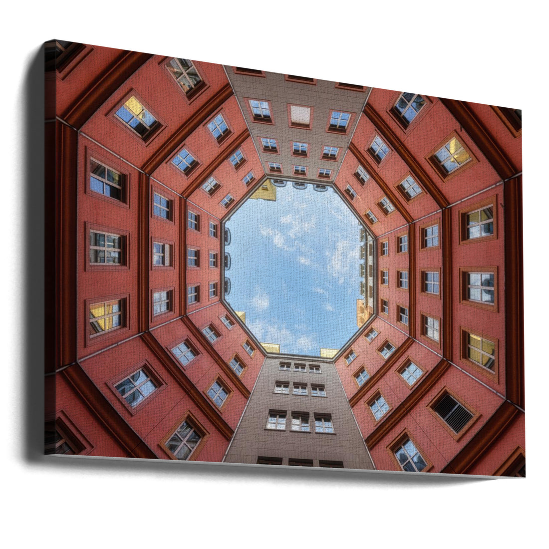 Geometric Palace View by Antoni Figueras | Urban Architecture Symmetry, Large Canvas Wall Art Print | Artsy Earth