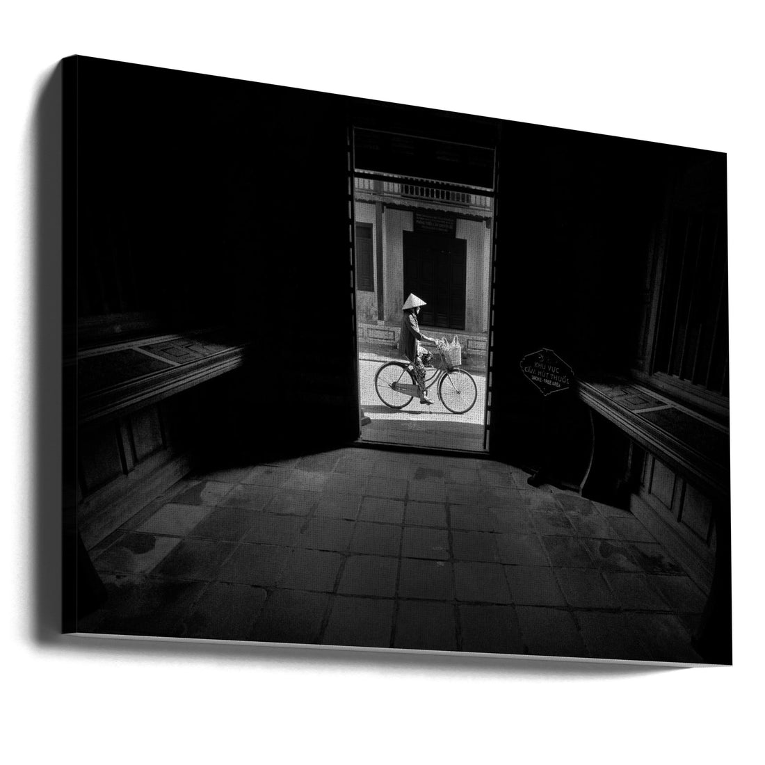 Crossing the doorway by Samara Ratnayake | Vietnamese Street Scene, Large Canvas Wall Art Print | Artsy Earth