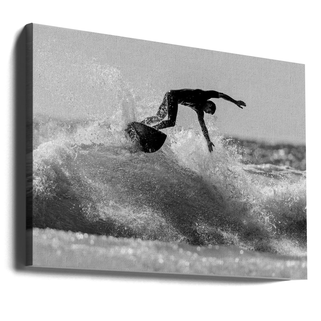 On top by Massimo Mei | Ocean Surfing Action, Large Canvas Wall Art Print | Artsy Earth