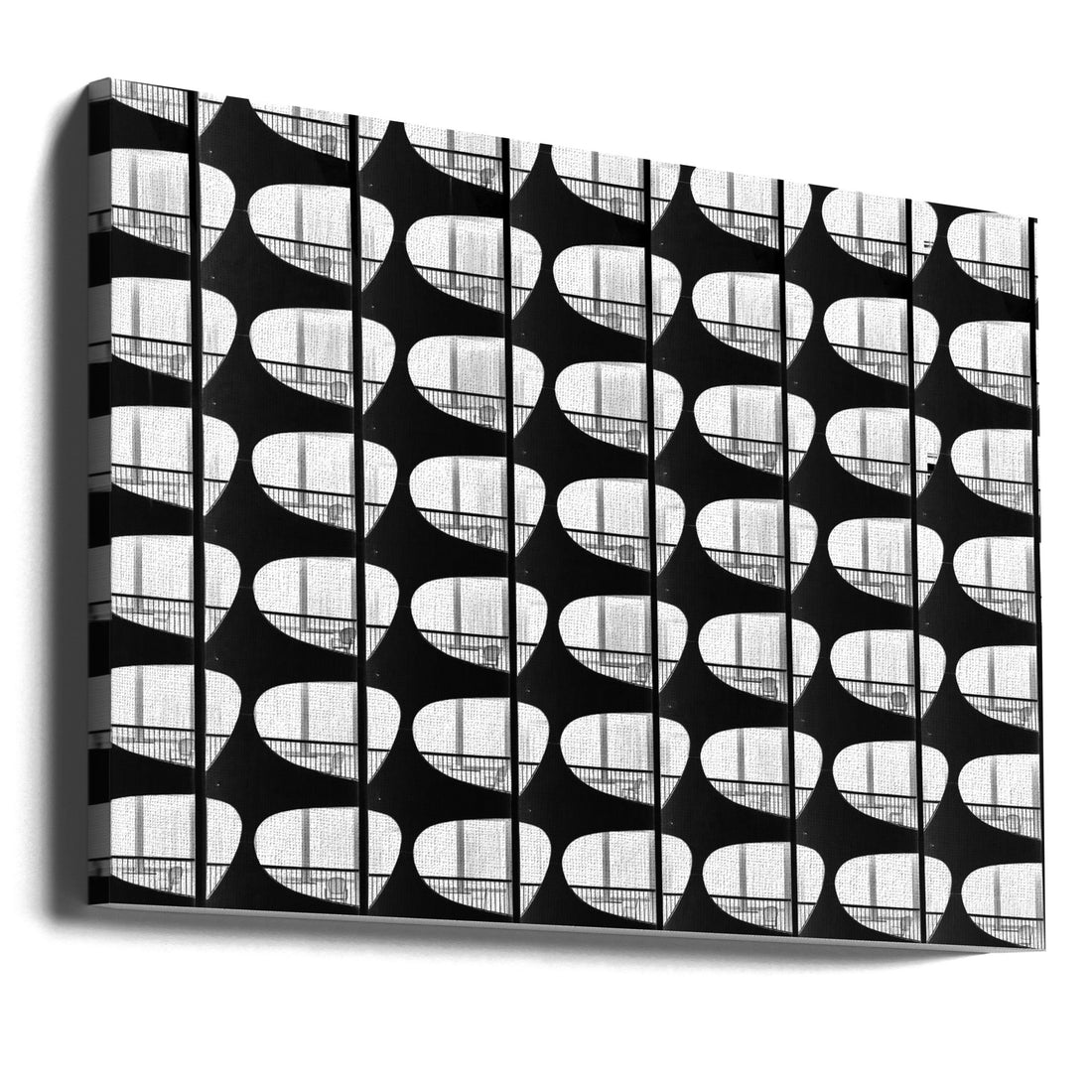 lockdown hotel by Christophe Baudot | Geometric Architecture Pattern, Large Canvas Wall Art Print | Artsy Earth