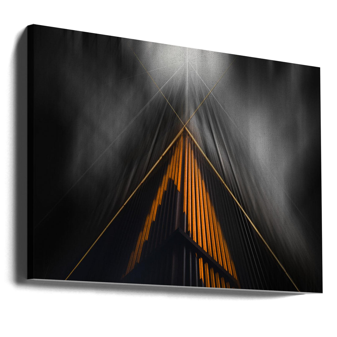 North Star Meeting by Jeffrey Wong | Dark Architecture Lines, Large Canvas Wall Art Print | Artsy Earth