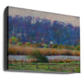 Rural Meadow Drawing by Corné Akkers | Colored Pencil Landscape, Large Canvas Wall Art Print | Artsy Earth