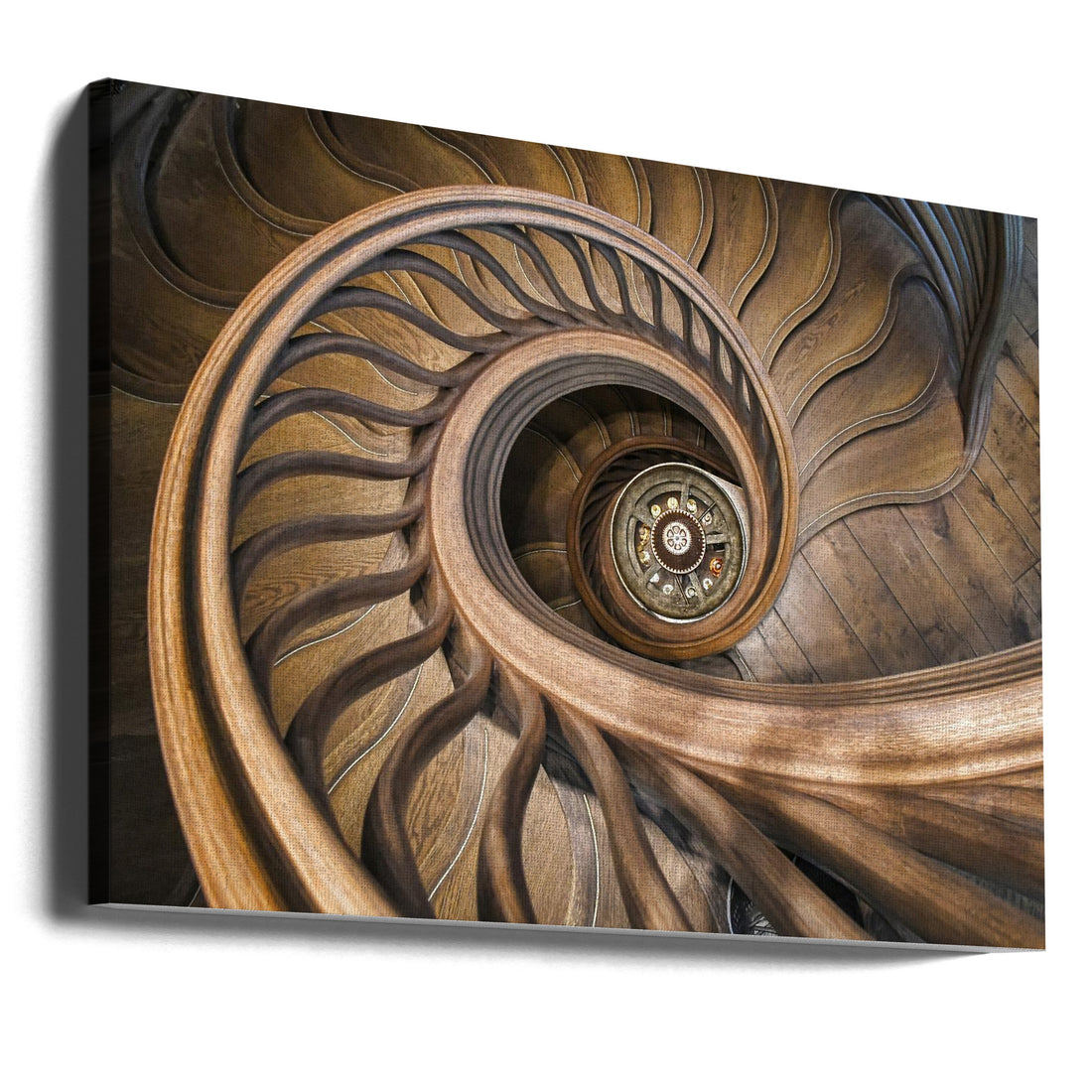 Looking Down by Renate Reichert | Spiral Staircase Architecture, Large Canvas Wall Art Print | Artsy Earth