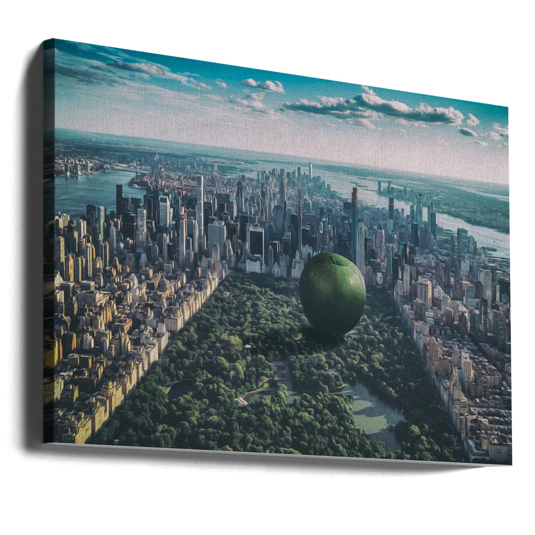 The Big Apple by Baard Martinussen | Nyc Urban Skyline, Large Canvas Wall Art Print | Artsy Earth