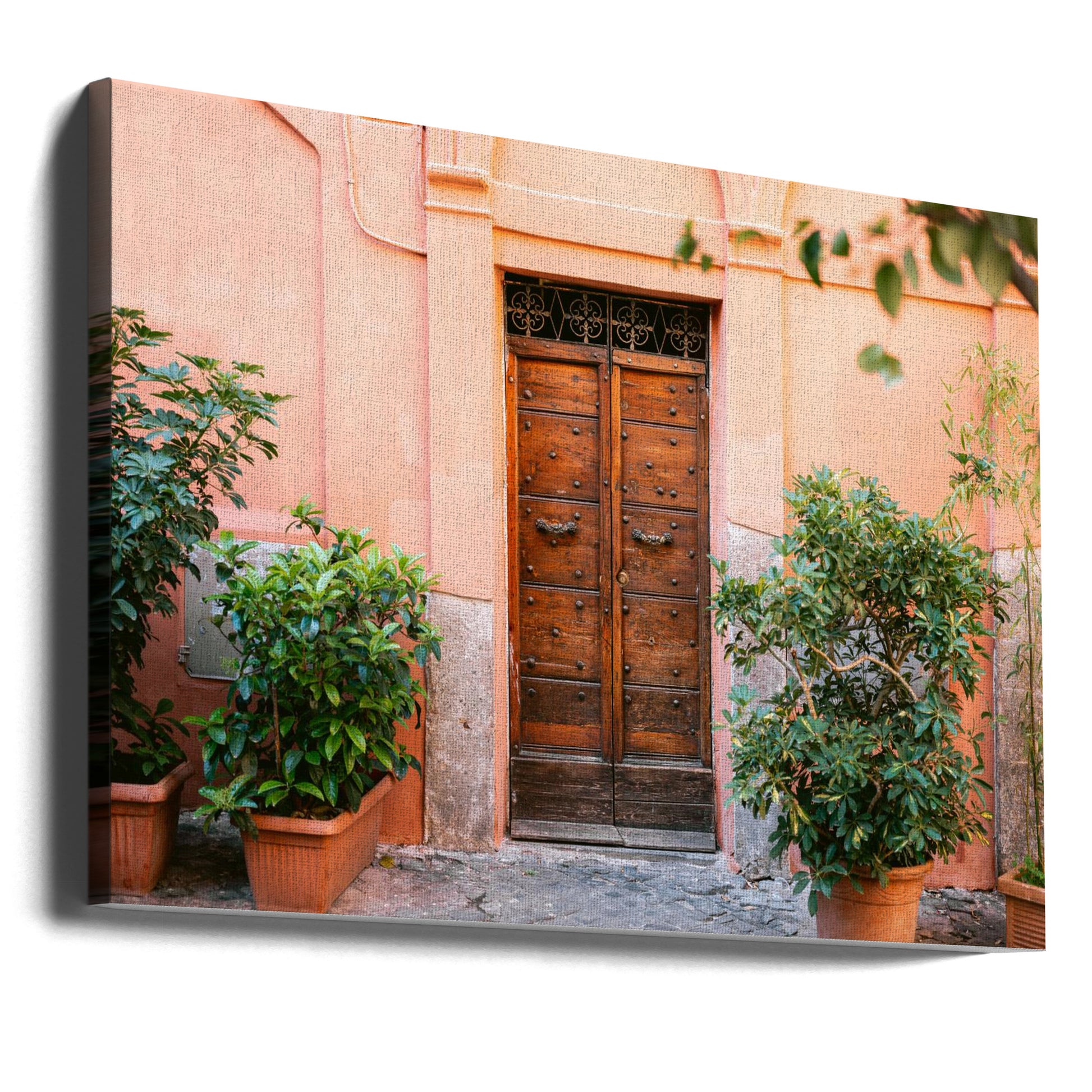 The Trastevere Door by Raisa Zwart | Urban Architecture Entrance, Large Canvas Wall Art Print | Artsy Earth