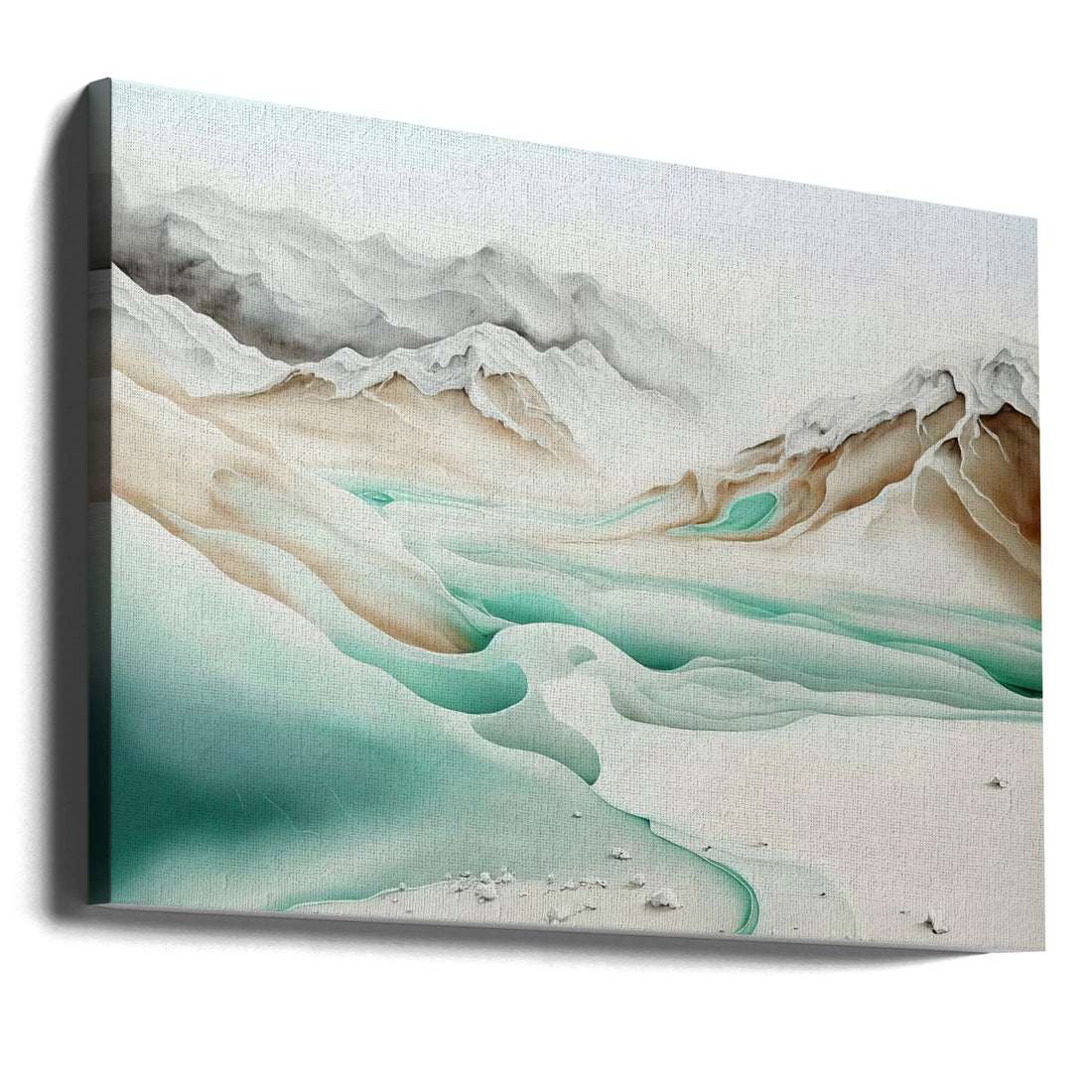 Frozen Landscape by Treechild | Snowy Mountain Scenery, Large Canvas Wall Art Print | Artsy Earth