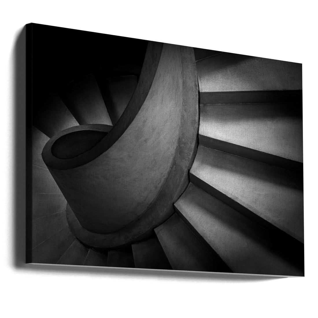 Geometric Staircase by Konglingming | Black And White Architecture, Large Canvas Wall Art Print | Artsy Earth