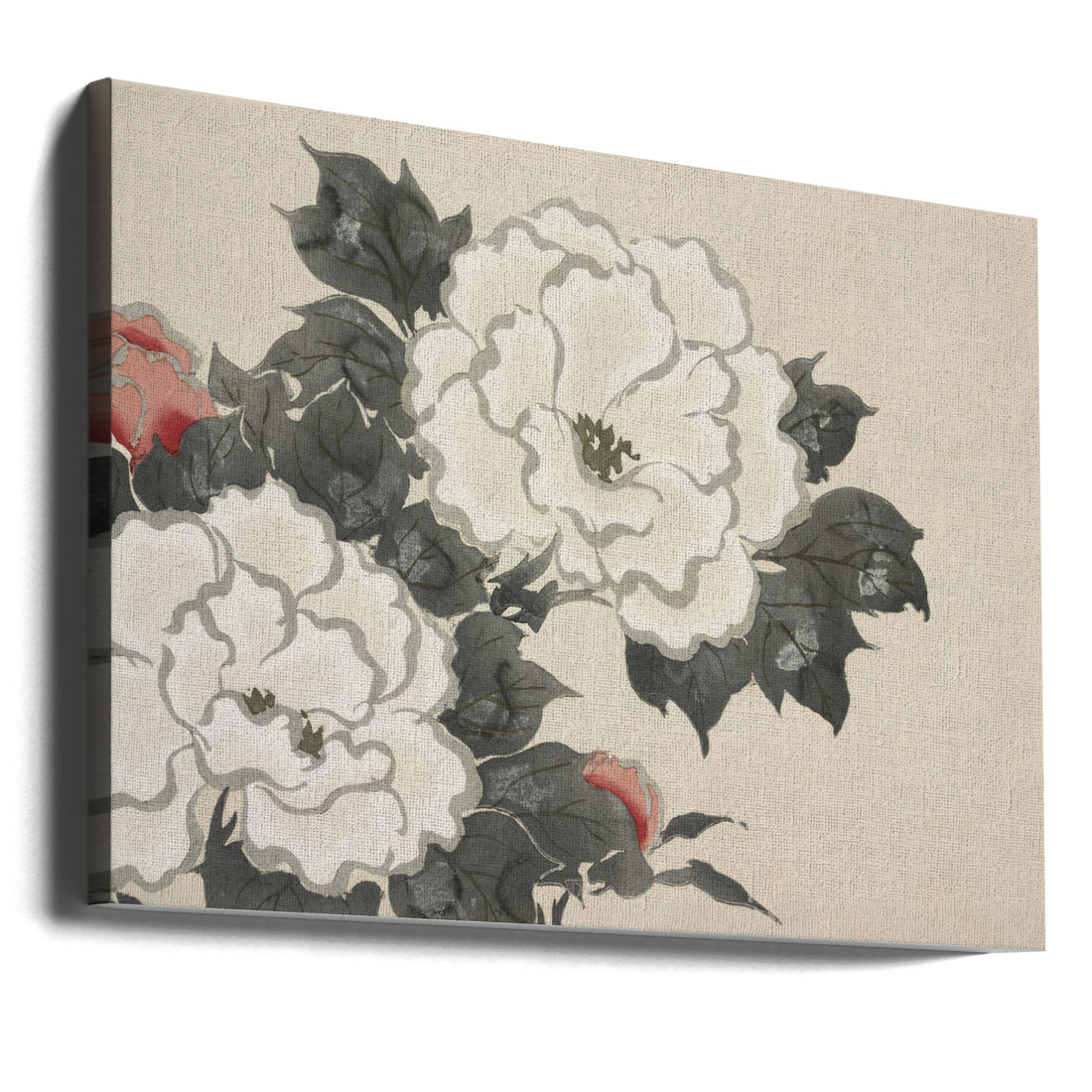 Flowers From Momoyogusa by Kamisaka Sekka | Japanese Botanical Print, Large Canvas Wall Art Print | Artsy Earth