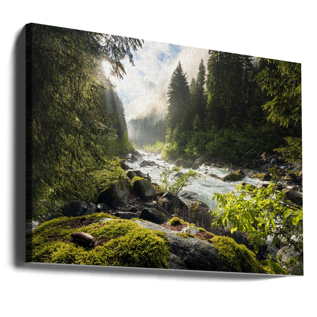 Spring Break by Stefan Hefele | Forest Mountain Stream, Large Canvas Wall Art Print | Artsy Earth