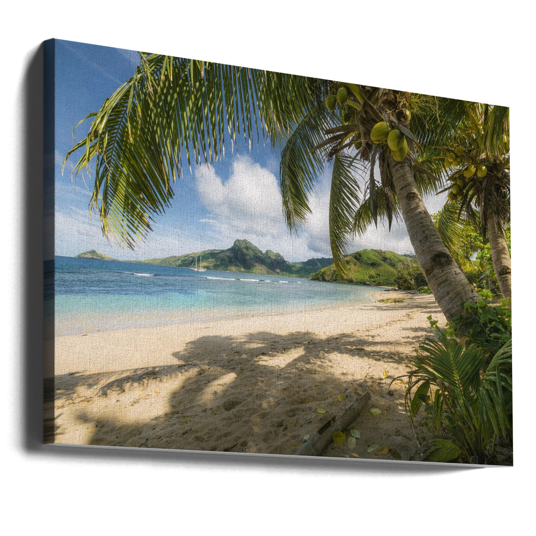 South Sea Paradise by Stefan Hefele | Tropical Island Beach, Large Canvas Wall Art Print | Artsy Earth