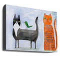 Unusual Friends by Sharyn Bursic | Colorful Animal Friends, Large Canvas Wall Art Print | Artsy Earth