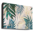 Marble Gold Green Leaves Mural by Sarah Manovski | Tropical Leaf Mural, Large Canvas Wall Art Print | Artsy Earth