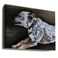 Spotted Dog Mika by Key And Sea Creative | Colorful Pet Portrait, Large Canvas Wall Art Print | Artsy Earth