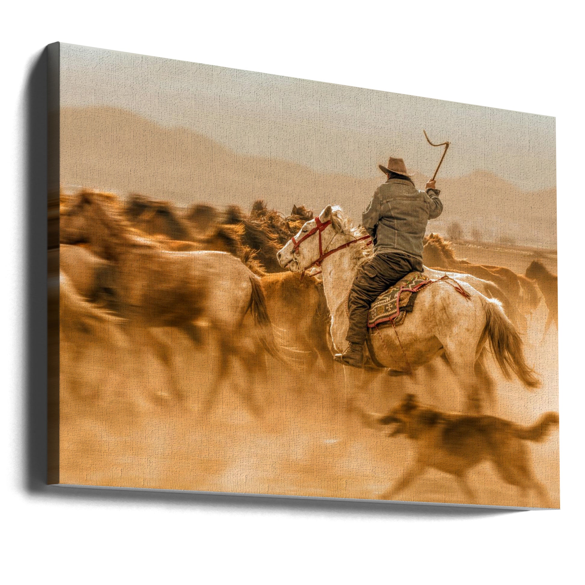 Wild Horses Running by Mustafa Öztürk | Wild Horse Freedom, Large Canvas Wall Art Print | Artsy Earth