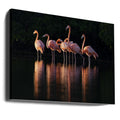 Pink Dawn by Gustavo Costa | Pink Flamingo Wildlife, Large Canvas Wall Art Print | Artsy Earth