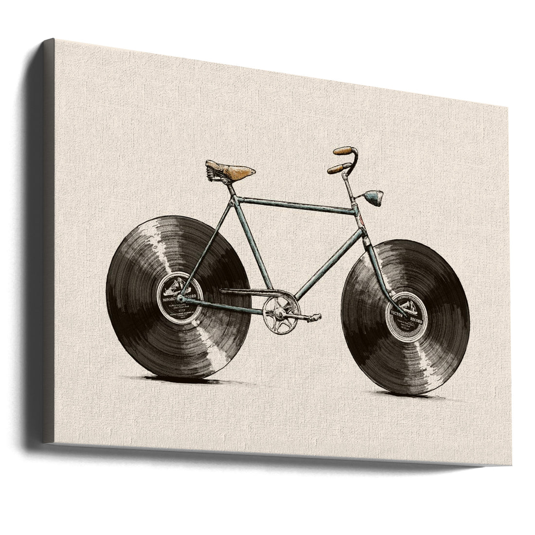 Velophone Bicycle by Florent Bodart | Musical Bicycle Transportation, Large Canvas Wall Art Print | Artsy Earth