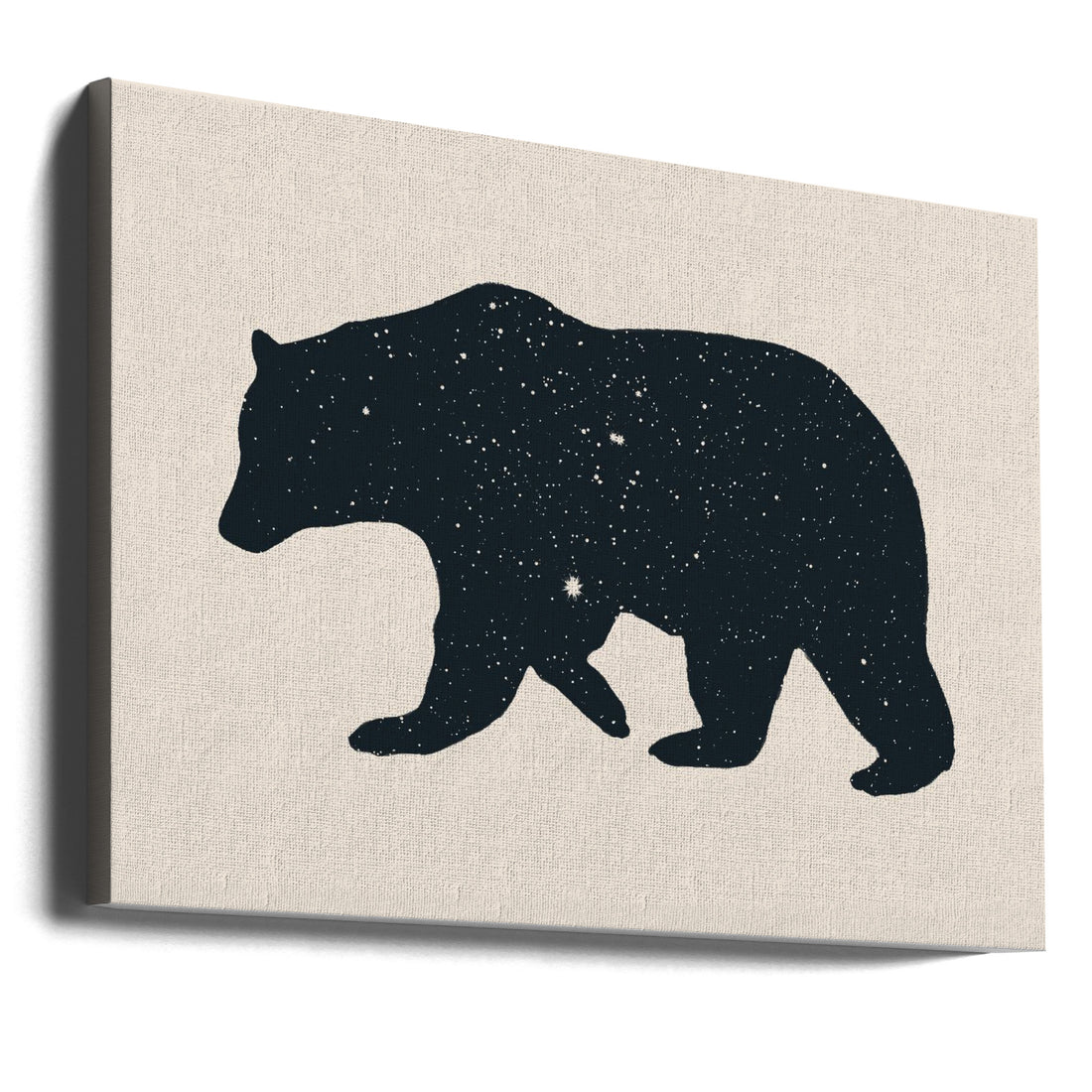 Starry Bear Art by Florent Bodart | Wildlife Nature Stars, Large Canvas Wall Art Print | Artsy Earth