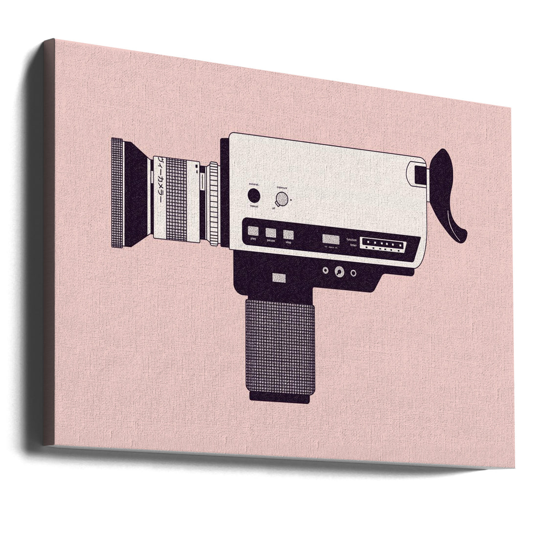 Super 8 Camera by Florent Bodart | Vintage Tech Camera, Large Canvas Wall Art Print | Artsy Earth