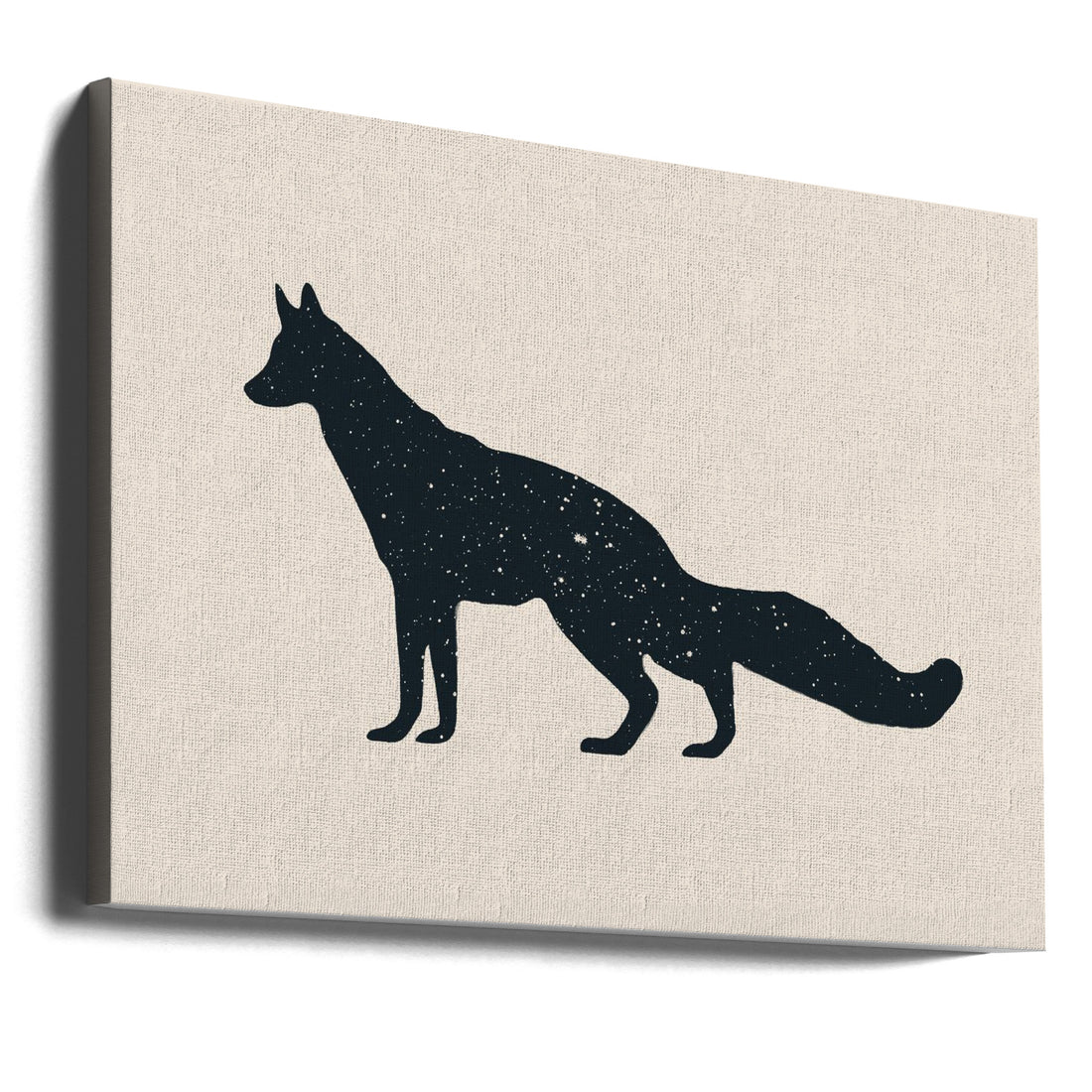 Fox Stars Art by Florent Bodart | Red Fox Illustration, Large Canvas Wall Art Print | Artsy Earth