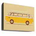 Yellow Van by Florent Bodart | Urban Transport Vehicle, Large Canvas Wall Art Print | Artsy Earth