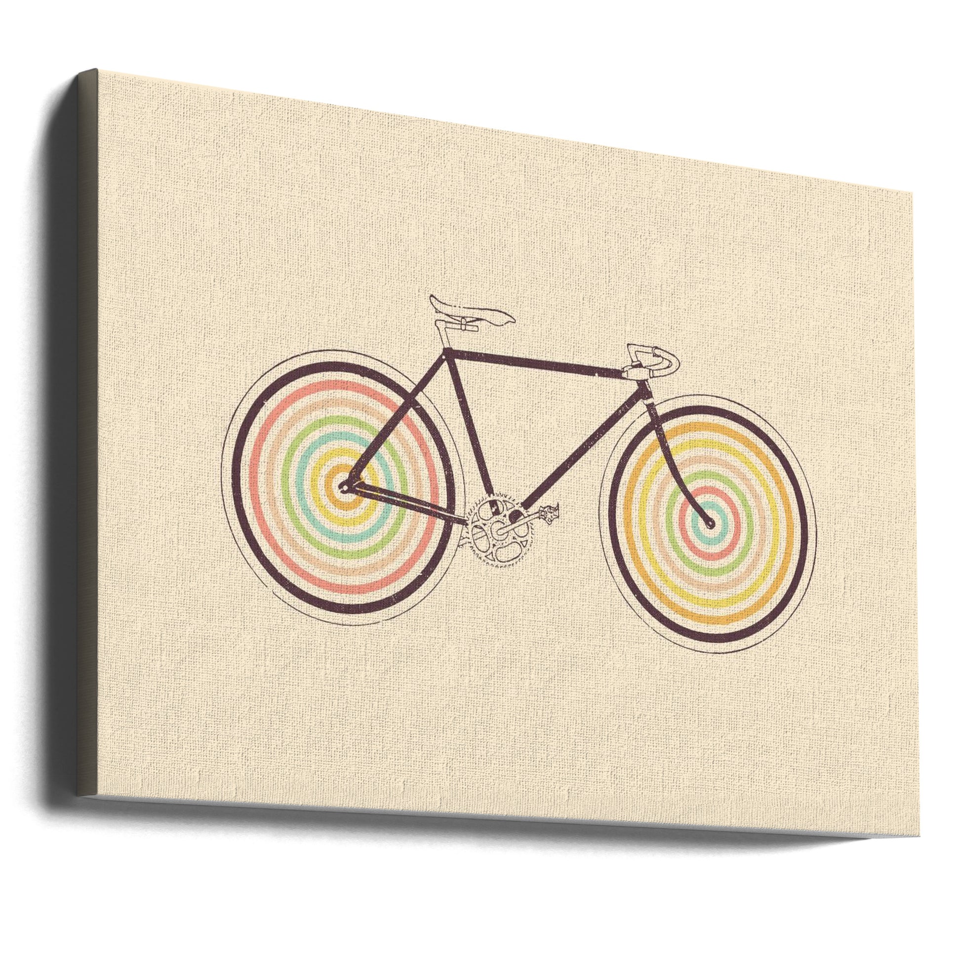 Velocolor by Florent Bodart | Vintage Bicycle Art, Large Canvas Wall Art Print | Artsy Earth