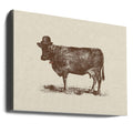 Cow Cow Nut by Florent Bodart | Funny Farm Animals, Large Canvas Wall Art Print | Artsy Earth