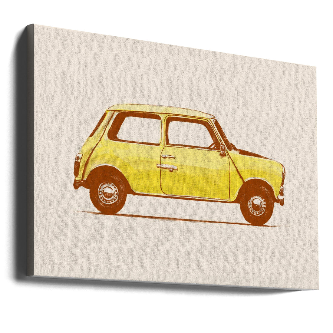 Mini Mr Beans Car by Florent Bodart | Classic Vintage Vehicle, Large Canvas Wall Art Print | Artsy Earth