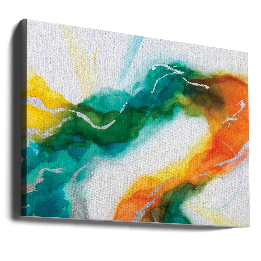 Adaptive Optics by Alyson Storms | Abstract Color Painting, Large Canvas Wall Art Print | Artsy Earth