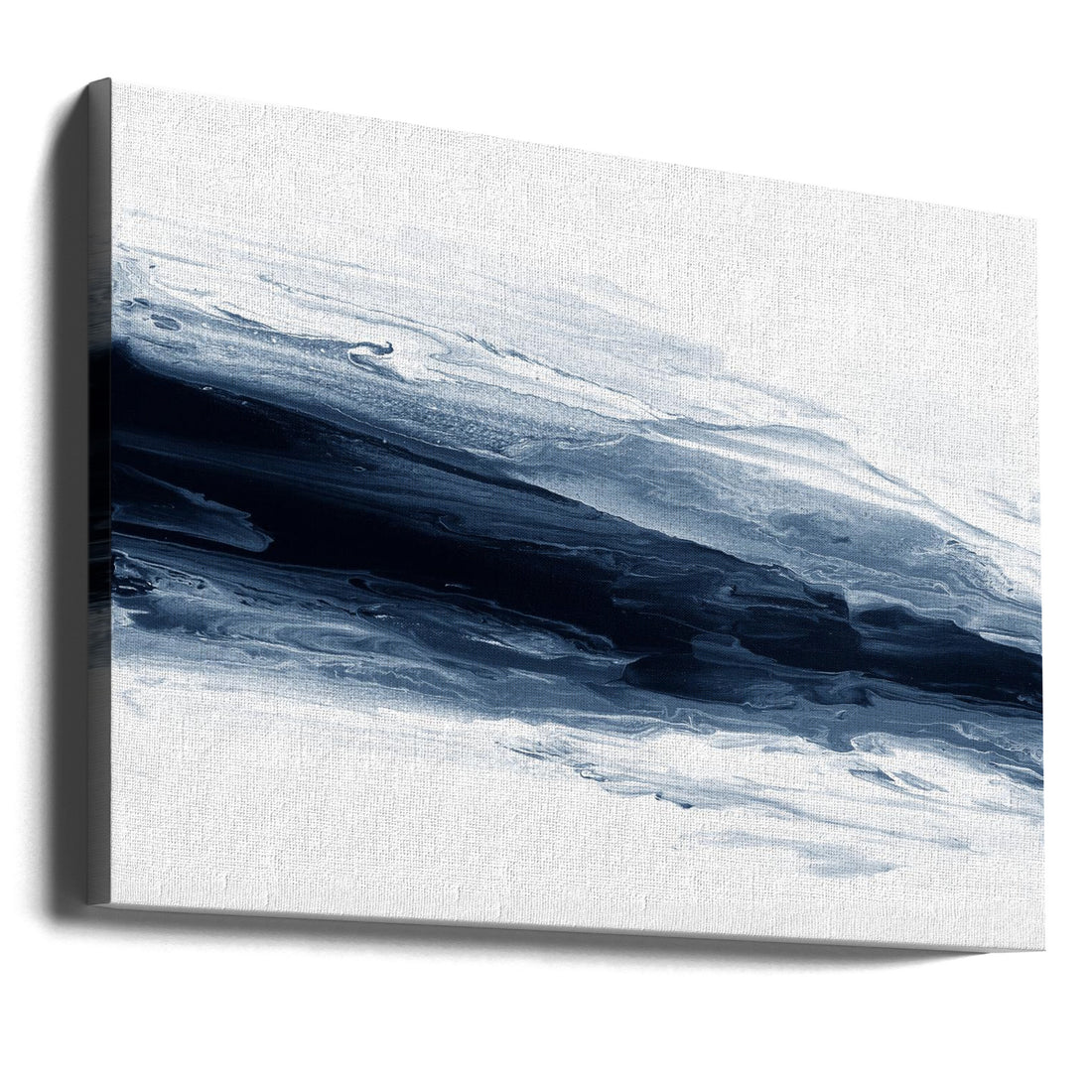 Deep Wave by Alyson Storms | Abstract Blue Painting, Large Canvas Wall Art Print | Artsy Earth