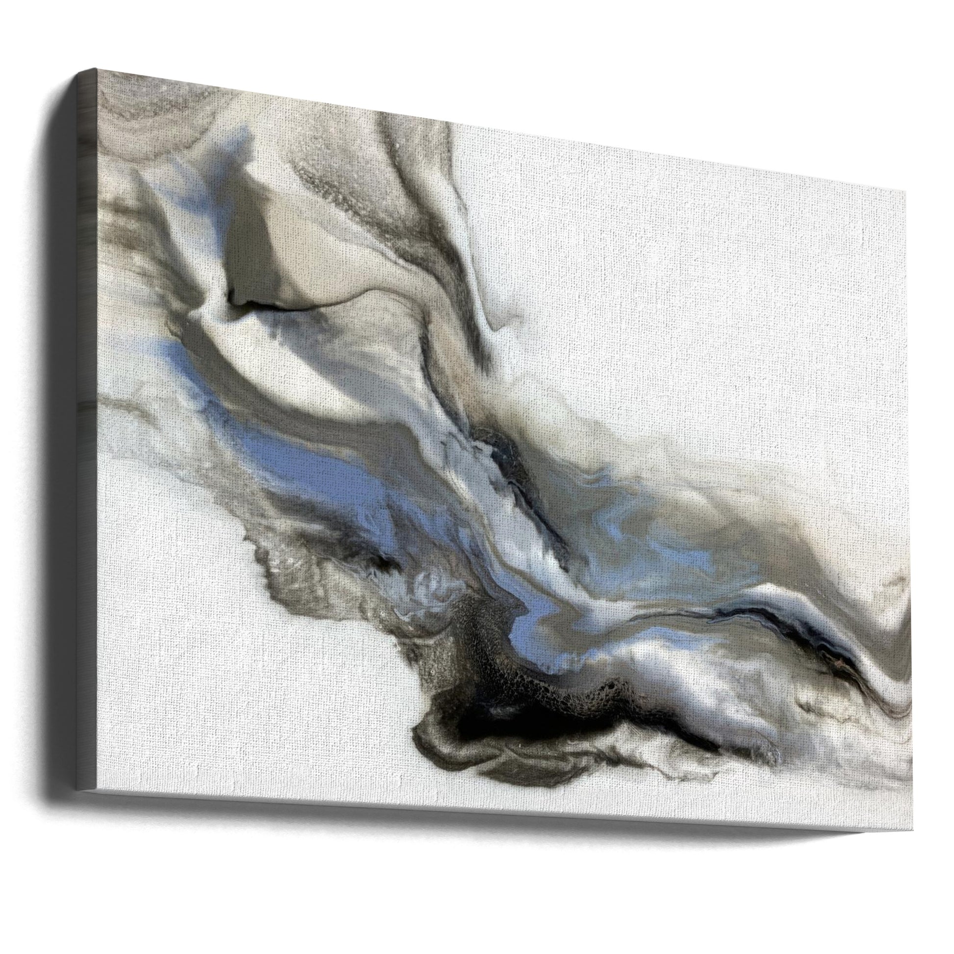 Grey Smoke by Alyson Storms | Abstract Painted Texture, Large Canvas Wall Art Print | Artsy Earth