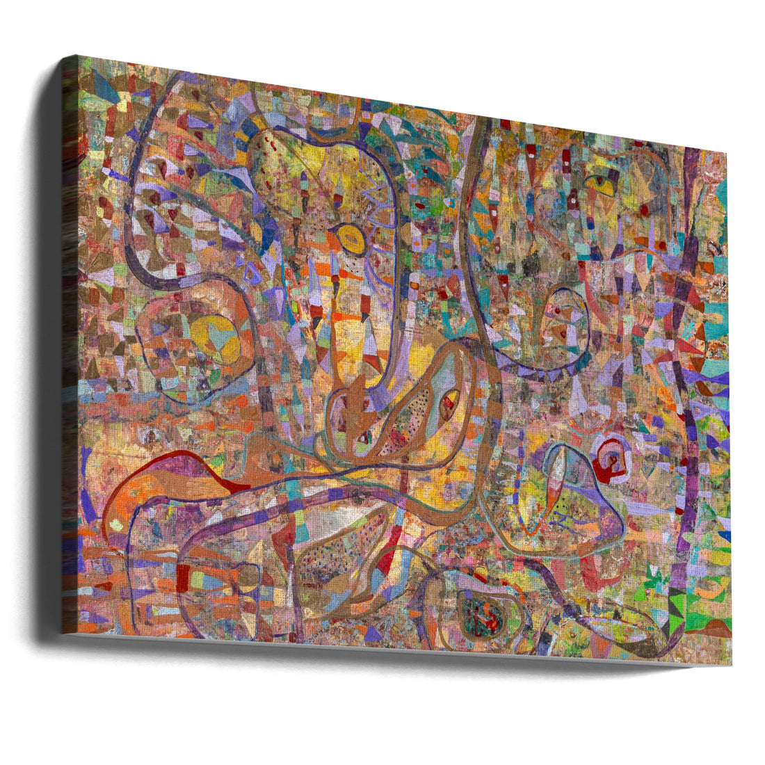 Dystopia by Alise Loebelsohn | Abstract Pattern Painting, Large Canvas Wall Art Print | Artsy Earth