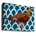 Gorgeous Grouse by Alice Straker | Colorful Bird Illustration, Large Canvas Wall Art Print | Artsy Earth