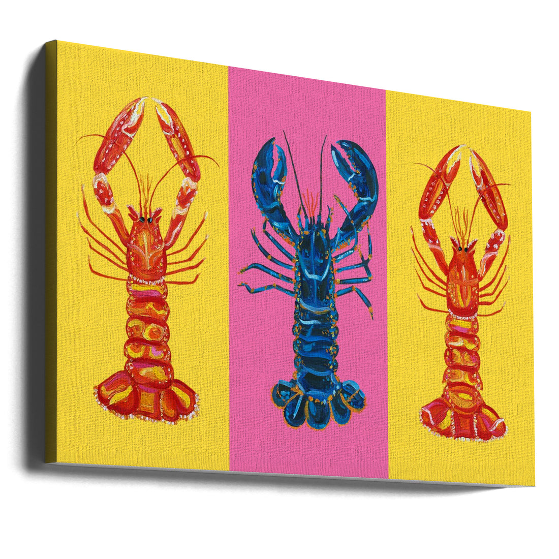 Lobster Pop Art by Alice Straker | Colorful Animal Painting, Large Canvas Wall Art Print | Artsy Earth