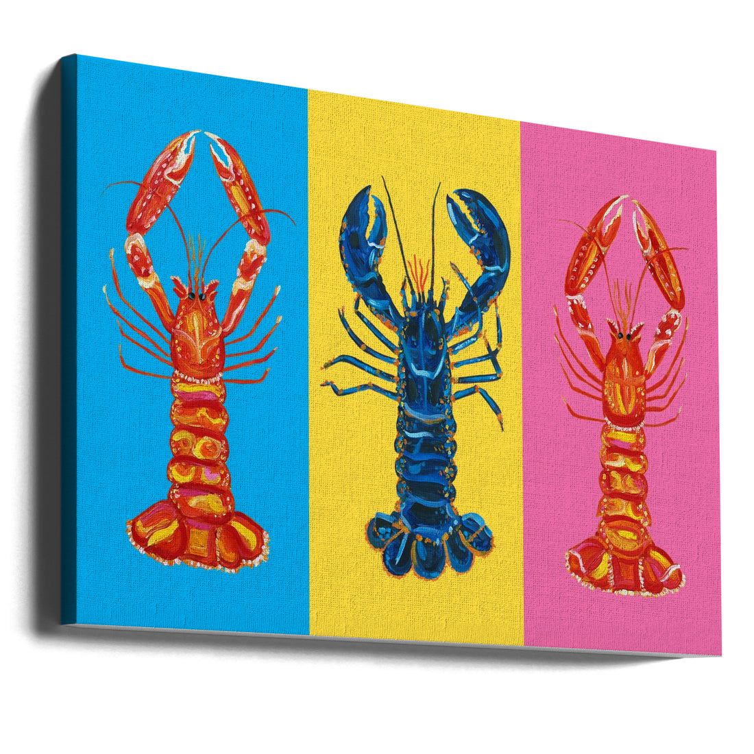 Lobster Pop Art by Alice Straker | Colorful Animal Painting, Large Canvas Wall Art Print | Artsy Earth