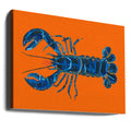 Lobster On Orange by Alice Straker | Colorful Shellfish Animal, Large Canvas Wall Art Print | Artsy Earth