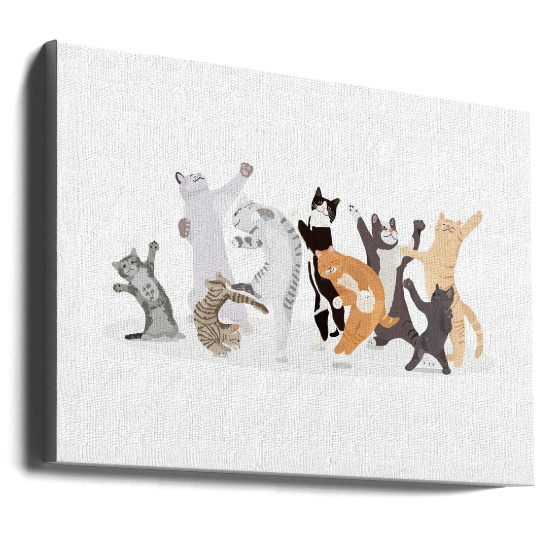 Dancing Cat by Hanna Melin | Funny Animal Portrait, Large Canvas Wall Art Print | Artsy Earth