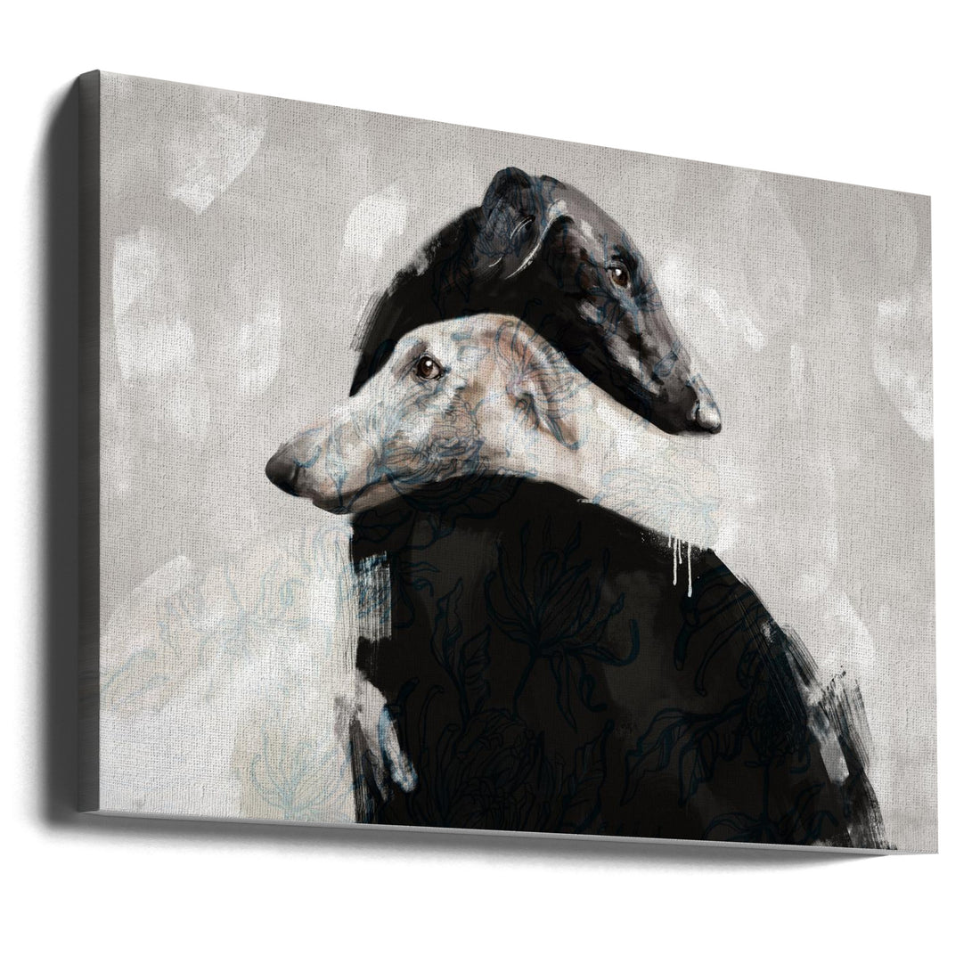 At All Times by Gabriella Roberg | Painted Pet Siblings, Large Canvas Wall Art Print | Artsy Earth