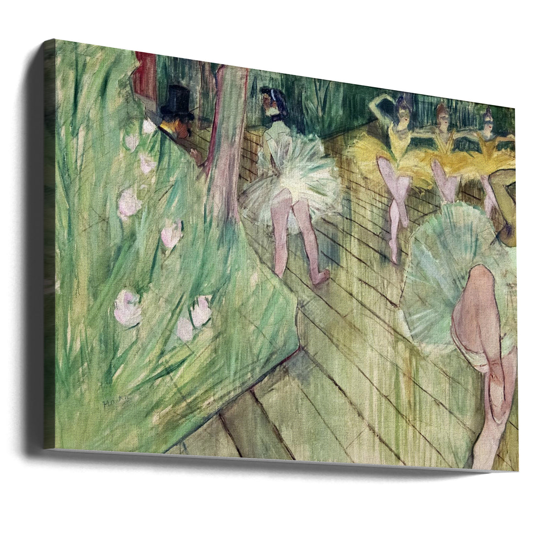 Ballet Scene by Toulouse Lautrec | Classic Dance Performance, Large Canvas Wall Art Print | Artsy Earth