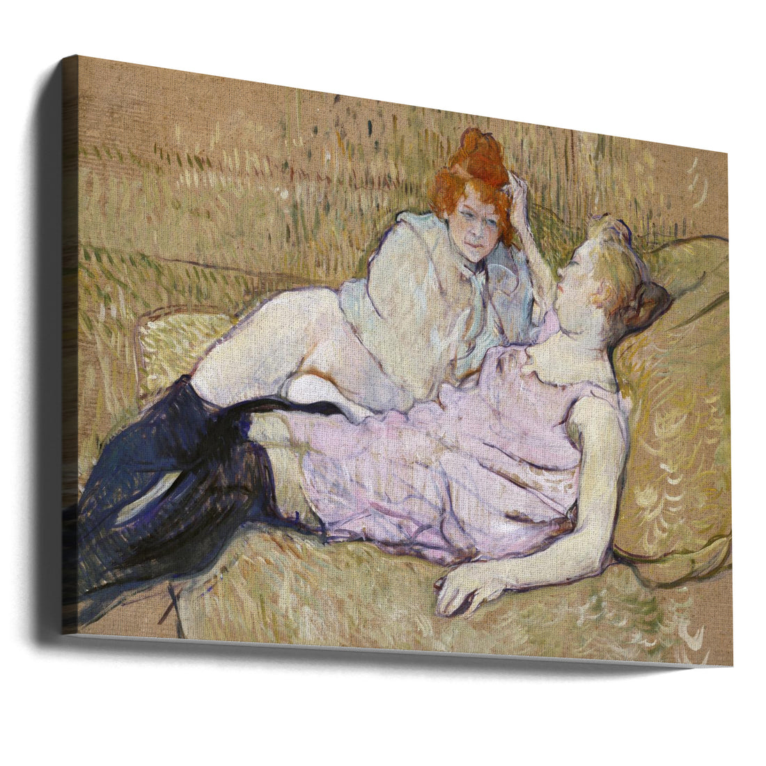 The Sofa by Toulouse Lautrec | Vintage French Art, Large Canvas Wall Art Print | Artsy Earth