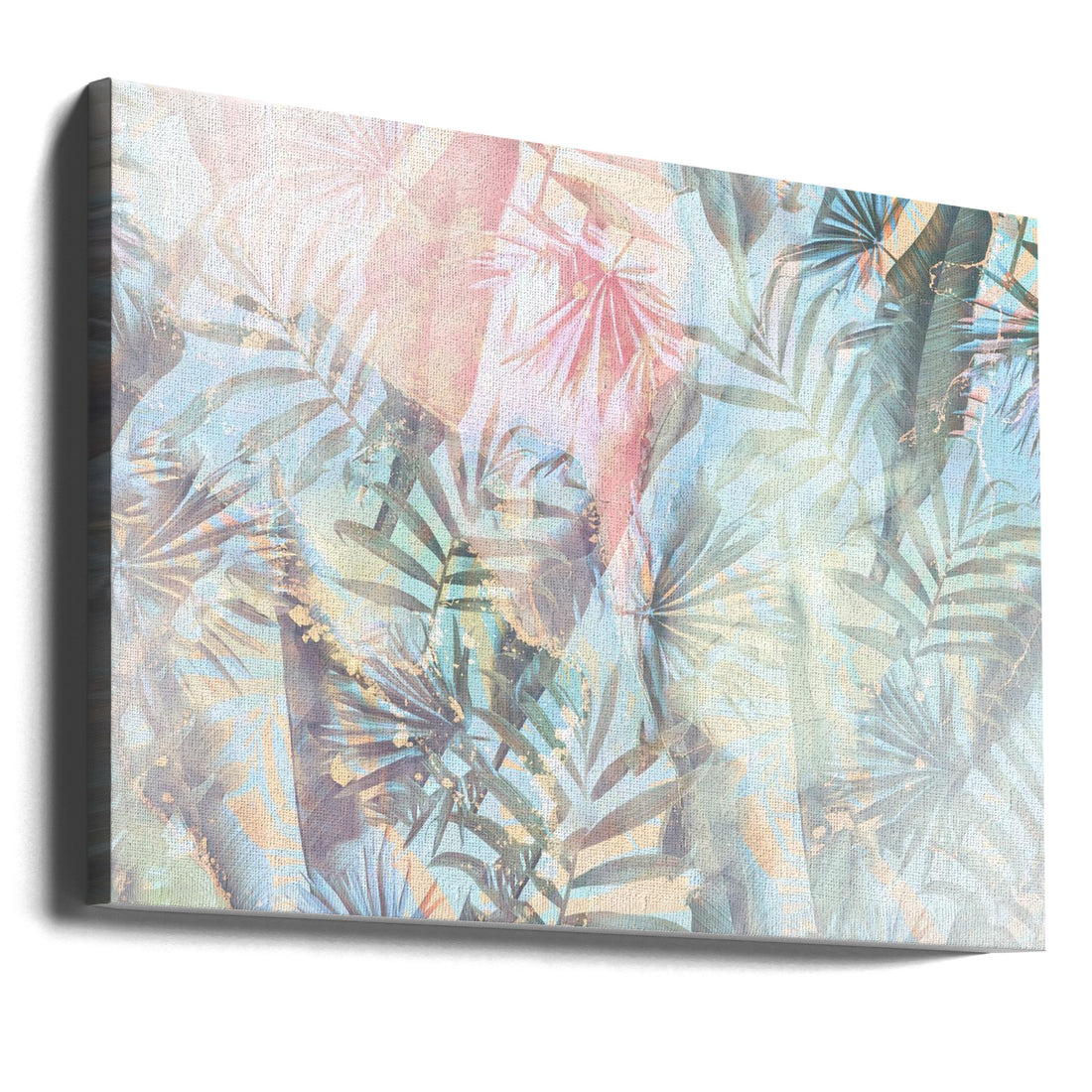 Pastel Floral Ombre by Rafal Kulik | Elegant Botanical Pattern, Large Canvas Wall Art Print | Artsy Earth