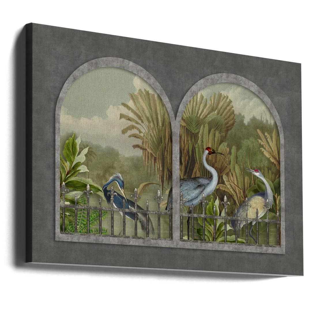 Cranes No1 by Andrea Haase | Wildlife Nature Birds, Large Canvas Wall Art Print | Artsy Earth