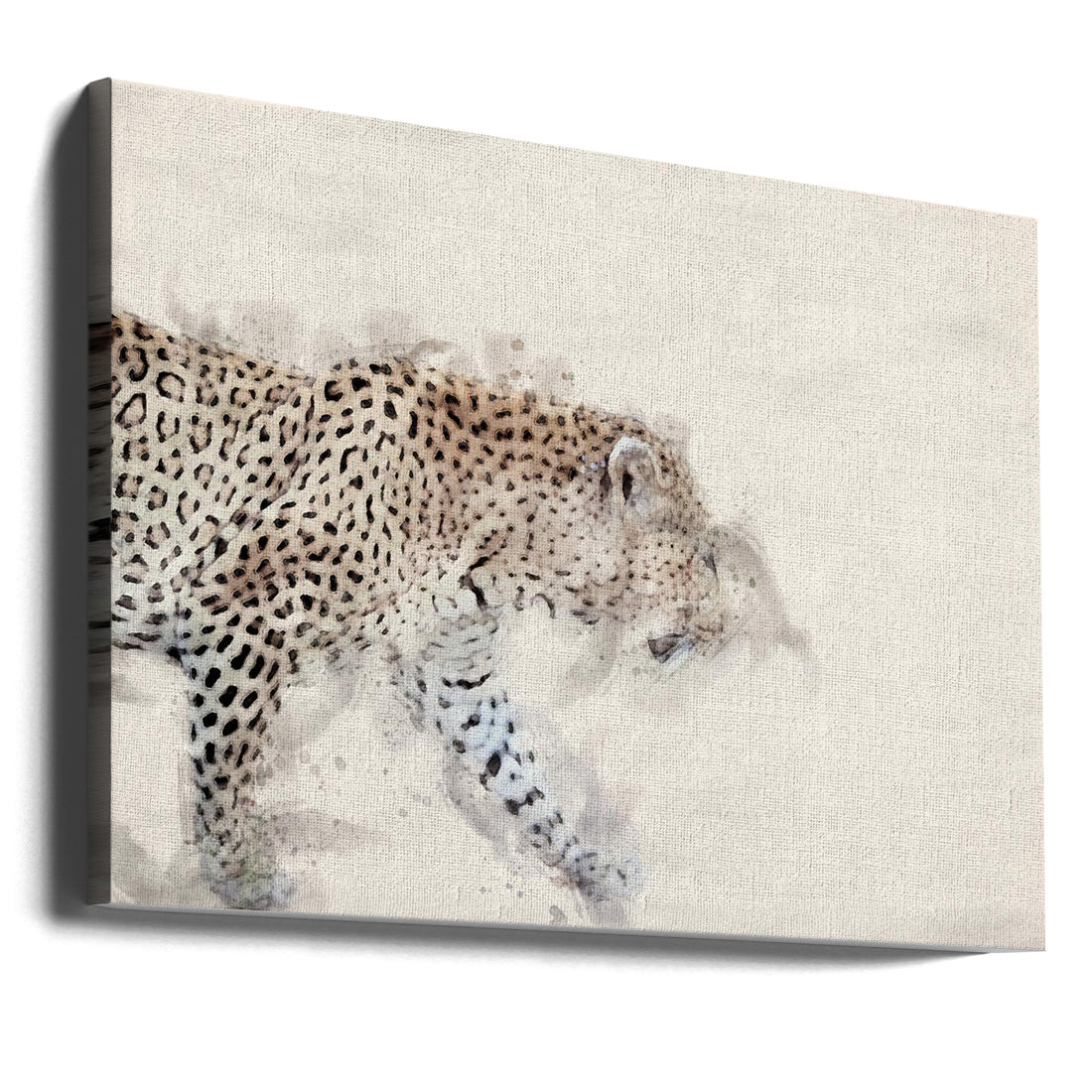 Abstract African Leopard by Arno Du Toit | Wildlife Watercolor Art, Large Canvas Wall Art Print | Artsy Earth