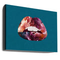 Floral Lips by Sarah Manovski | Romantic Floral Kiss, Large Canvas Wall Art Print | Artsy Earth