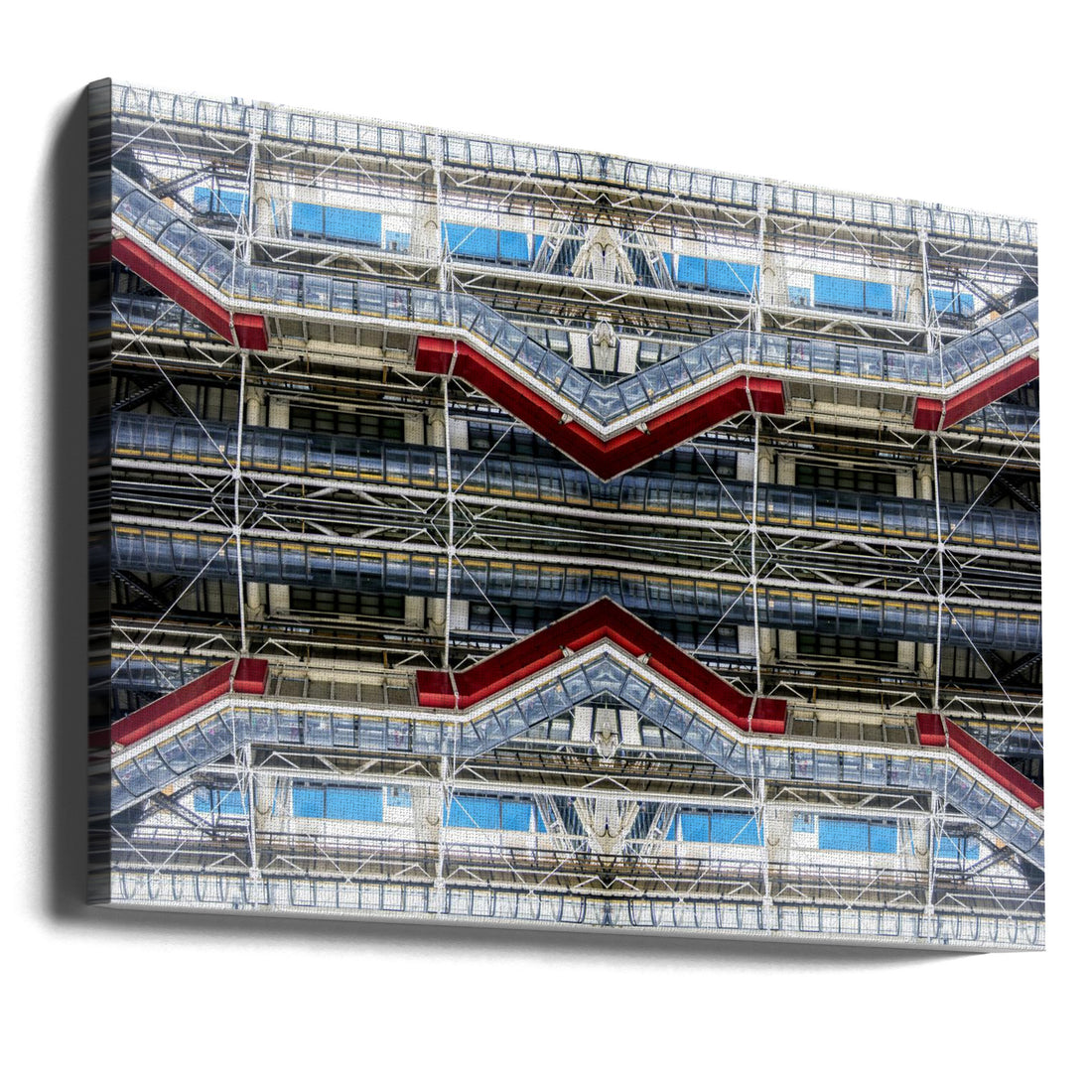 Centre Pompidou by Alessio Trerotoli | Abstract Urban Architecture, Large Canvas Wall Art Print | Artsy Earth