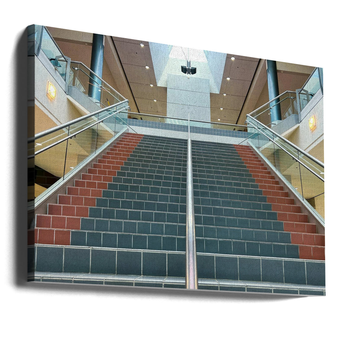 Walking Up by Sunil Kulkarni | Staircase Perspective Pov, Large Canvas Wall Art Print | Artsy Earth