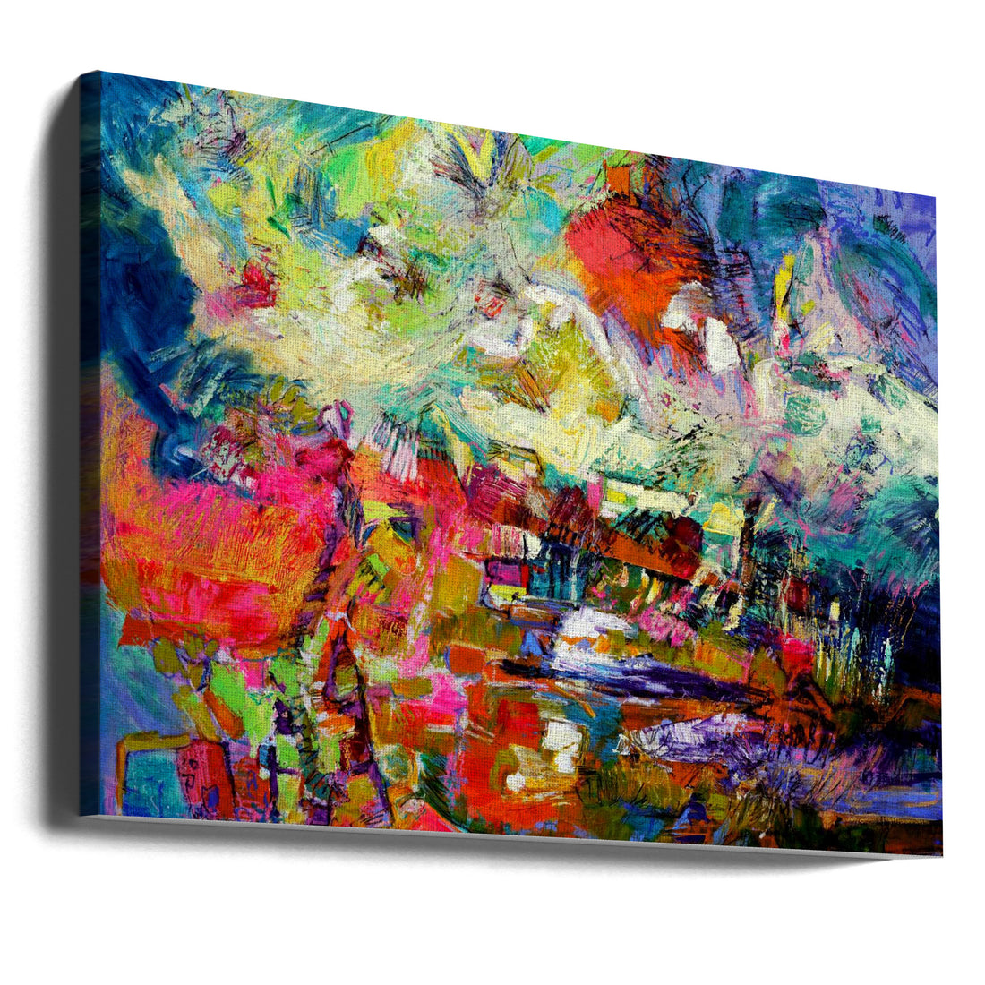 The Arrival by Dorothy Fagan | Abstract Vibrant Painting, Large Canvas Wall Art Print | Artsy Earth