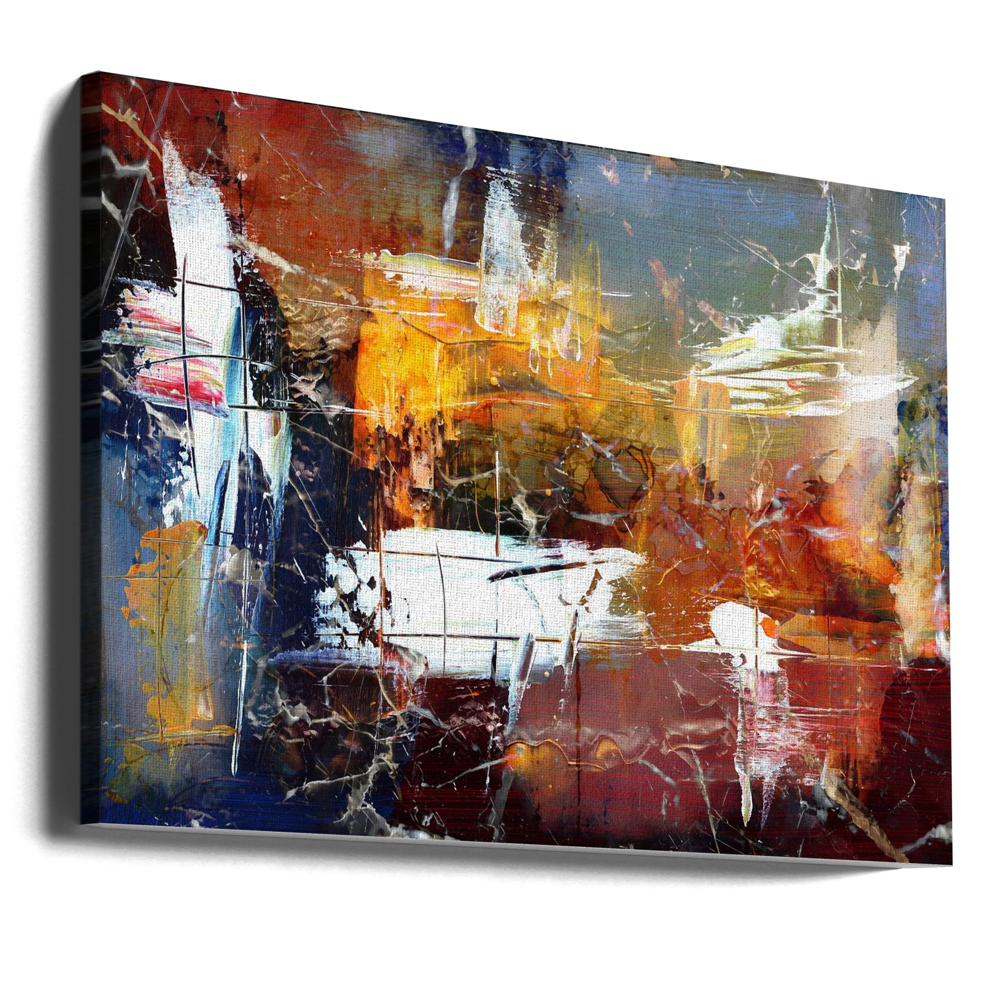 Abstract Paint Art by Rafal Kulik | Colorful Brush Strokes, Large Canvas Wall Art Print | Artsy Earth