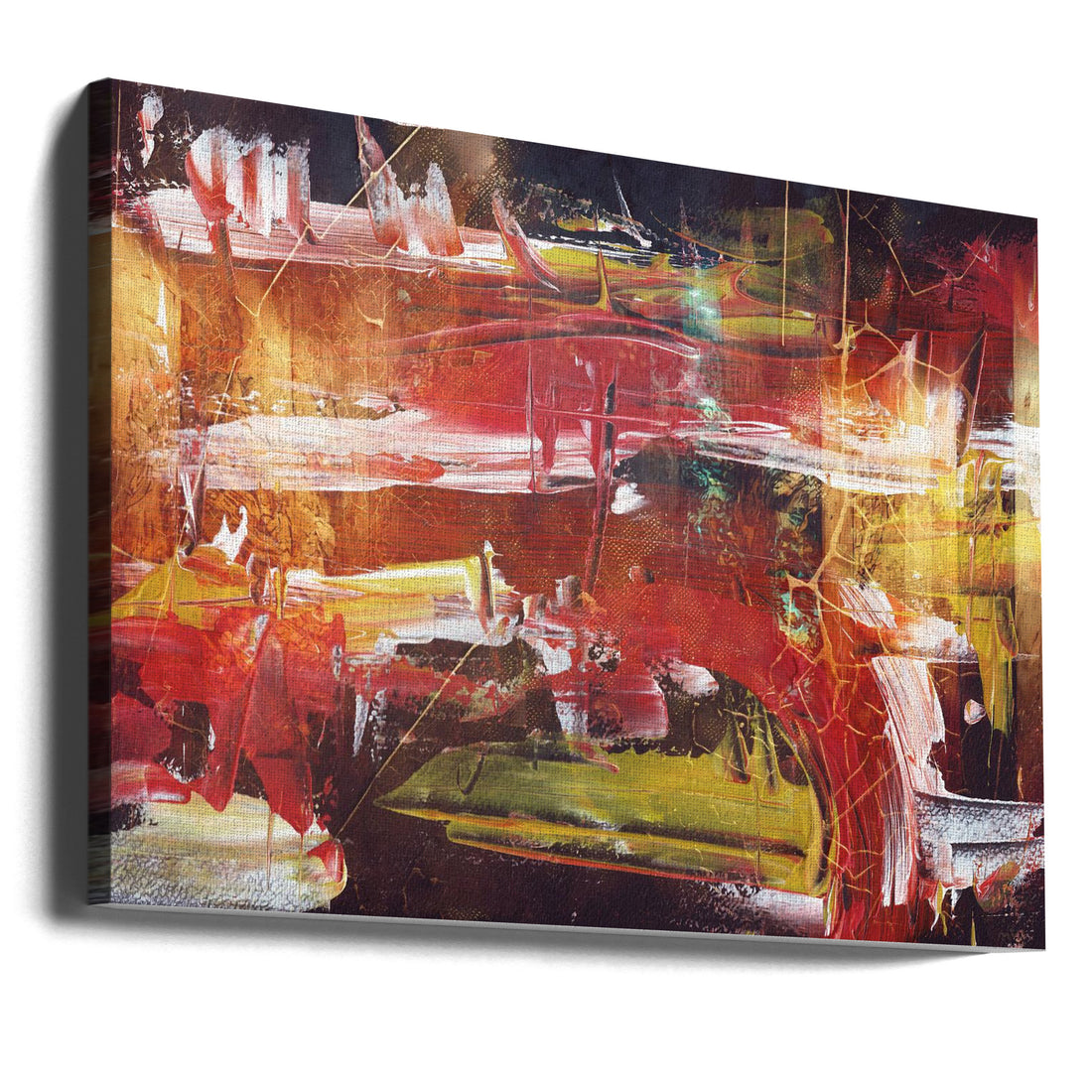 Abstract Paint Art by Rafal Kulik | Colorful Brush Strokes, Large Canvas Wall Art Print | Artsy Earth